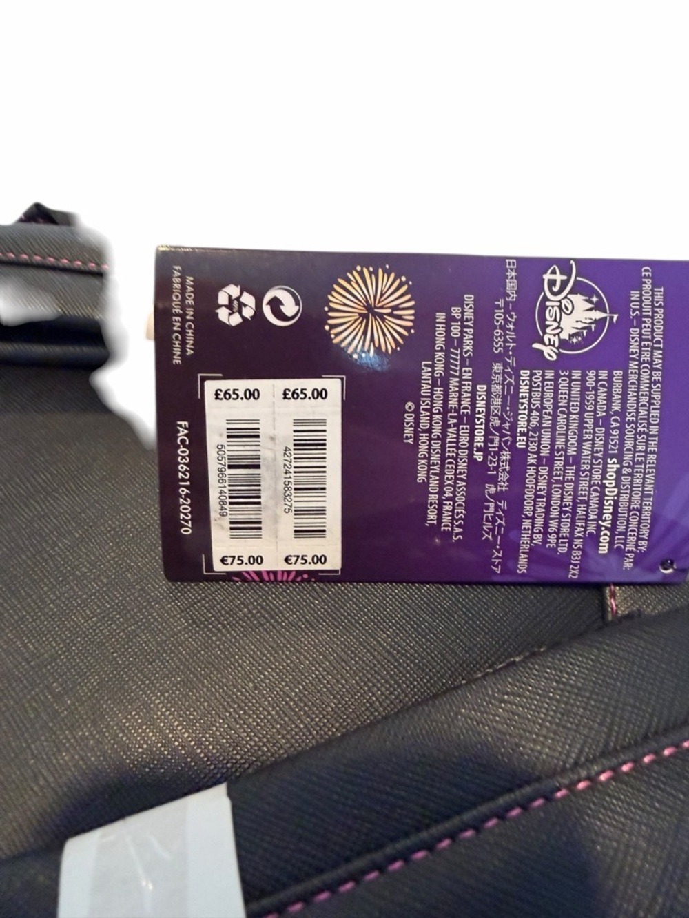 Disney Parks Loungefly Minnie Main Attraction Fireworks Backpack LE 7/12 NWT - Picture 3 of 3